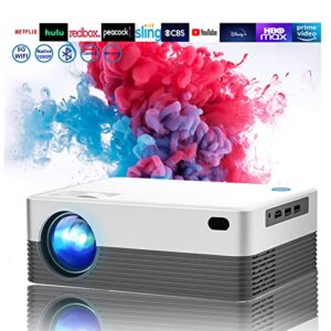 smart projector 1080p wifi and bluetooth, arforgo 4k supported 250 ansi outdoor phone mini projector, support ppt pdf office presentation4d 4p keystone 50% zoom, prime video, netflix etc.