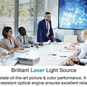 Optoma ZW370 WXGA Professional Laser Projector | Compact Design & Bright 3700 lumens | DuraCore Technology, Up to 30,000 Hours | Network Control | Quiet Operation | 10W Speaker Built in