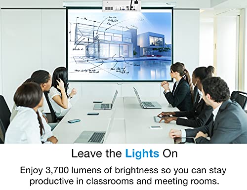 Optoma ZW370 WXGA Professional Laser Projector | Compact Design & Bright 3700 lumens | DuraCore Technology, Up to 30,000 Hours | Network Control | Quiet Operation | 10W Speaker Built in