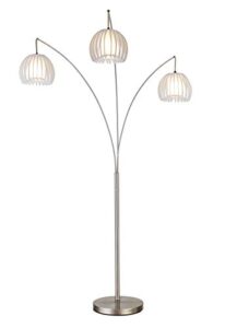 artiva usa zucca 3-arch led floor lamp with dimmer