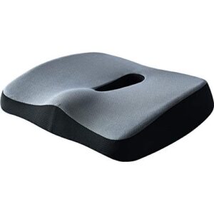 gel-enhanced seat cushion-non-slip orthopedic gel and memory foam tailbone cement seat cushion-office chair car seat cushion-sciatica and back pain relief (royal blue)