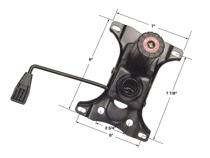 #3312G Replacement Office Chair Tilt Control Mechanism, 8"x6" Hole to Hole