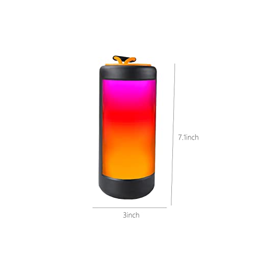 Lefthigh New Portable Speaker, with Colored Light Bluetooth Speaker Bluetooth 5.0, Compatible with TFCard, AUX Cable, USB Flash Drive