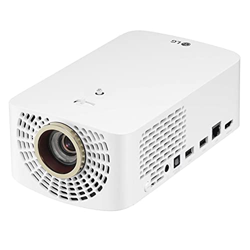 LG HF60LA LED Full HD Cinebeam Projector with Smart TV and Bluetooth Sound Out (White) (Renewed)