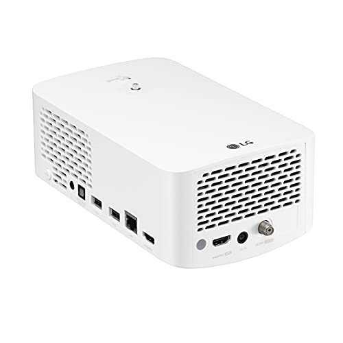 LG HF60LA LED Full HD Cinebeam Projector with Smart TV and Bluetooth Sound Out (White) (Renewed)