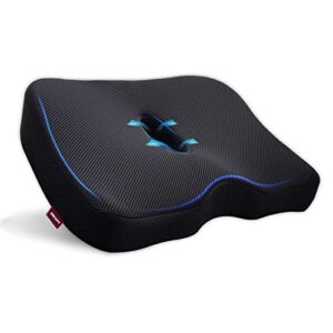 oriapt memory foam seat cushions coccyx tailbone pad ergonomic design for office,dinning,gaming chairs, auto seats,wheelchairs 18 * 16 in.