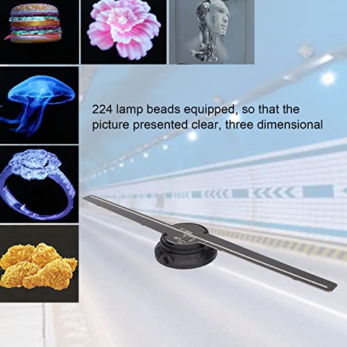 3D Hologram Fan, Hologram Projector Led Advertising Display Fan 512X224, with 224 Lamp Beads for Business Store Signs Bar Party Advertising Display(#3)