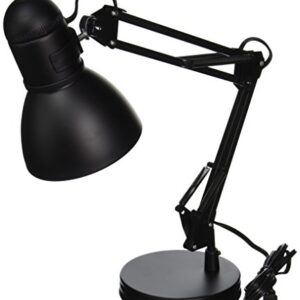 Boston Harbor TL-WK-134E-BK-3L Swing Arm Adjustable Desk Lamp, 60 W, A19, Black