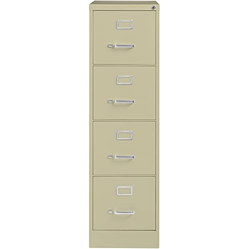 Hirsh Industries 22" Deep Vertical File Cabinet 4-Drawer Letter Size Putty, 17891