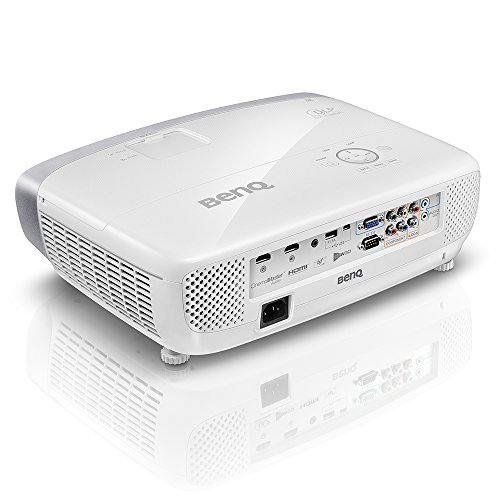 BenQ DLP HD Projector (HT2050) - 3D Home Theater Projector with All-Glass Cinema Grade Lens and RGBRGB Color Wheel,Silver/white