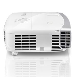 BenQ DLP HD Projector (HT2050) - 3D Home Theater Projector with All-Glass Cinema Grade Lens and RGBRGB Color Wheel,Silver/white