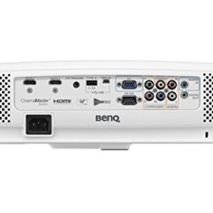 BenQ DLP HD Projector (HT2050) - 3D Home Theater Projector with All-Glass Cinema Grade Lens and RGBRGB Color Wheel,Silver/white