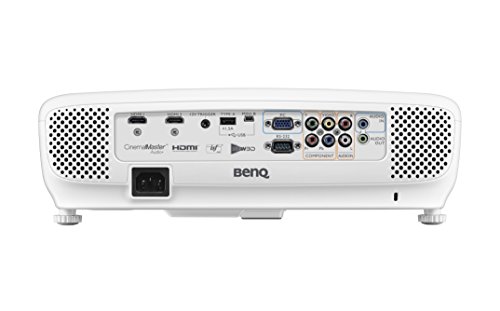 BenQ DLP HD Projector (HT2050) - 3D Home Theater Projector with All-Glass Cinema Grade Lens and RGBRGB Color Wheel,Silver/white