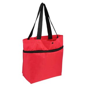 Collapsible Trolley Bags Collapsible Trolley Bags with Wheel Folding Shopping Cart Tote Grocery Pouch for Vegetables Fruit Goodies Organizer Red Trolley Folding Shopping Bag