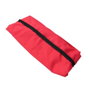 Collapsible Trolley Bags Collapsible Trolley Bags with Wheel Folding Shopping Cart Tote Grocery Pouch for Vegetables Fruit Goodies Organizer Red Trolley Folding Shopping Bag