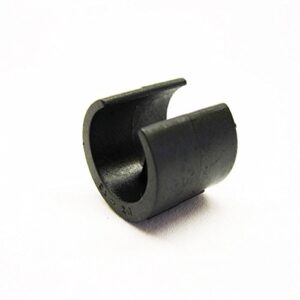 Breuer Chair Glides - Replacement Single Prong U-Shape Plastic Caps in Black (Set of 20) - Made in Italy