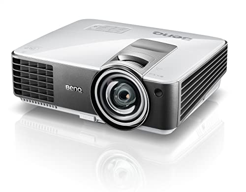 BenQ MW814ST 2500 Lumen WXGA Short Throw 3D DLP Projector,Black/silver (Renewed)