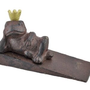 Cast Iron Frog Prince Wedge Doorstop