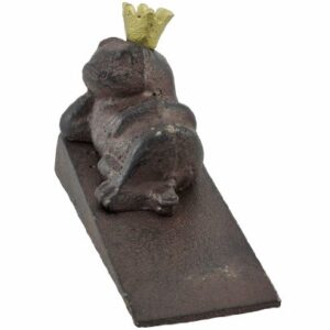 Cast Iron Frog Prince Wedge Doorstop