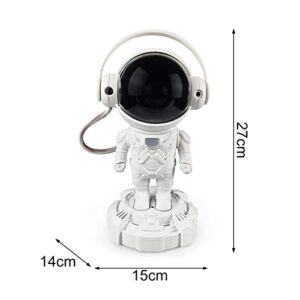 Lopeceal Space Astronaut Projection Moon Nebula Galaxy Projector Night Light Remote Control Timing Rotation Magnetic Head Brightness Adjustable for Bedroom Home Decor White