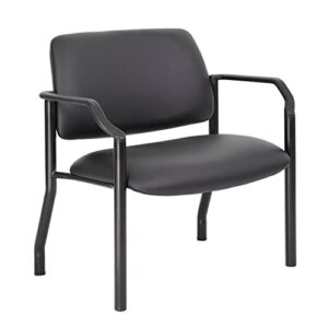 boss office products guest chair 500 lb. weight capacity in black