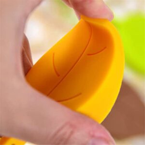 InfantLY Bright Leaves Shape Silicone Rubber Door Stop Stoppers Door Block Children Anti-Folder Hand Hotel Security Door Card Hanging Door Stop