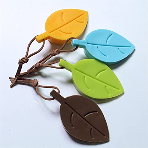 InfantLY Bright Leaves Shape Silicone Rubber Door Stop Stoppers Door Block Children Anti-Folder Hand Hotel Security Door Card Hanging Door Stop