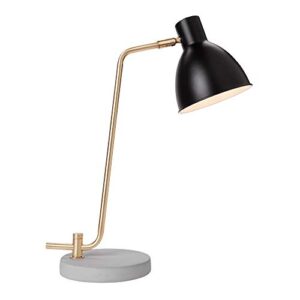 newhouse lighting nhdk-am-bk amelia contemporary table lamp with led bulb included, black