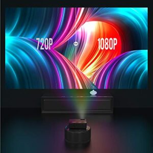 YABER Y21 Native 1920 x 1080P Projector 9000L Upgrad Full HD Projector, ±50° 4D Keystone Function Support 4k/Zoom, Home&Outdoor Projector Compatible TV Stick/HDMI/VGA/USB/iPhone/Android/Laptop/PS4 etc