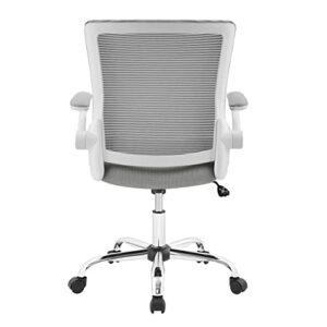 Serta Creativity Ergonomic Mesh Office Computer Desk Chair, Adjustable Armrest with Mid-Back Lumbar Support, Gray