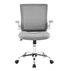 Serta Creativity Ergonomic Mesh Office Computer Desk Chair, Adjustable Armrest with Mid-Back Lumbar Support, Gray