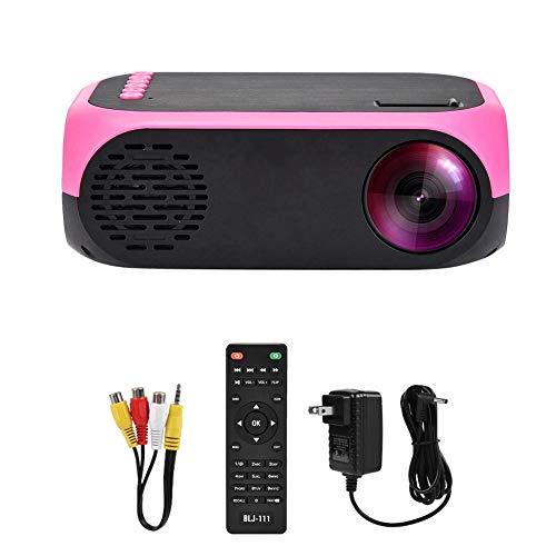 Delaman Home Theater Projector Mini LED Projector Handheld Projector HD 1080P Home Theater USB/SD/HDMI/AV