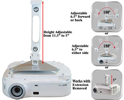 Projector-Gear Projector Ceiling Mount for OPTOMA ZH403, ZH406, ZH406ST, ZU406, ZW403, ZW502