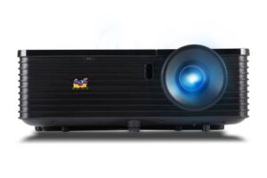 viewsonic pjd6345 xga 1024×768 dlp projector with lan control, wired and wireless lan display (black)