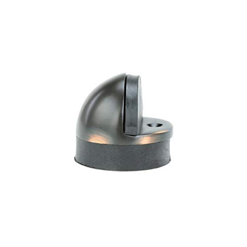 Renovators Supply Bathroom Door Stoppers 1.65 in. Brass Dome Shaped Floor Mount Door Stop with Oil Rubbed Bronze Finish