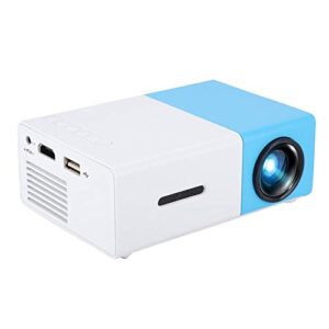 ciciglow video projector, 1080p hd led mini portable home theater projector with hdmi/usb/av support photo/music/video/txt digital multimedia projector for tv, pc, xbox, ps4, etc.(us)