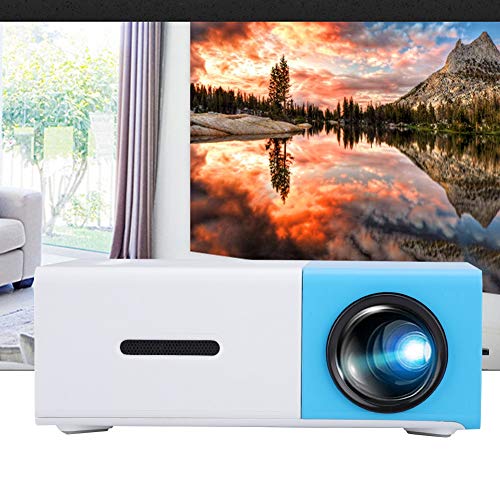 CiCiglow Video Projector, 1080P HD LED Mini Portable Home Theater Projector with HDMI/USB/AV Support Photo/Music/Video/TXT Digital Multimedia Projector for TV, PC, Xbox, PS4, etc.(US)