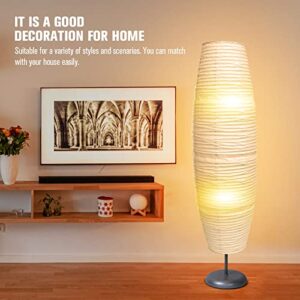 ibasenice Paper Floor Lamp Shade Classic Modern Paper Floor Light Bulb Cage Guard for Bedside Lamp Floor Lamp Living Room Decoration
