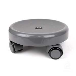 upit low roller seat wheel stool chair grey color