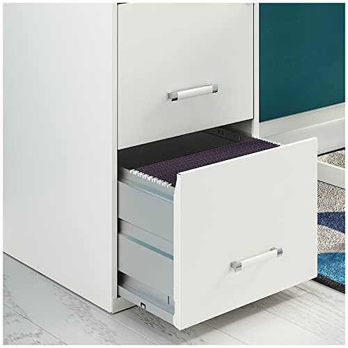 Hirsh Industries Space Solutions 18" D 3 Drawer Metal Organizer File Cabinet Midnight Purple