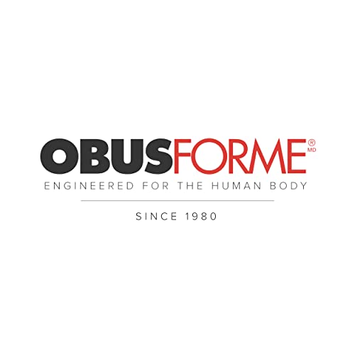 ObusForme Sit-Back Cushion – Seat Cushion and Posture Support, Contoured Ergonomic Design for Soothing Relief, Memory Foam Lumbar Support Pillow for Office Chairs and More