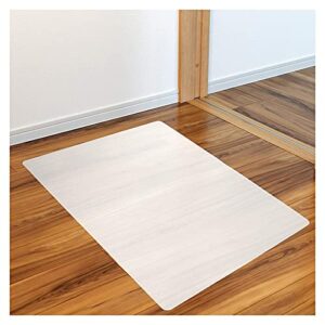 Marvelux Anti-Slip Chair Mat for Hard Floors, 35.5" x 46" Durable White Office Hardwood Floor Protector with Non-Slip Backing, Rectangular, Durable Eco-Friendly Polypropylene, Foldable, Multiple Sizes