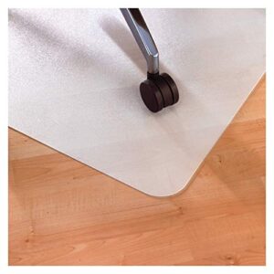 Marvelux Anti-Slip Chair Mat for Hard Floors, 35.5" x 46" Durable White Office Hardwood Floor Protector with Non-Slip Backing, Rectangular, Durable Eco-Friendly Polypropylene, Foldable, Multiple Sizes