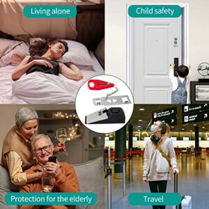 Cqlunuoly Portable Door Lock & Door Stop Alarm,120DB Dual Door Alarm Portable Door Lock Security Door Wedge Intruder Alert,Portable Door Lock for Travel Hotel Home Apartment College House