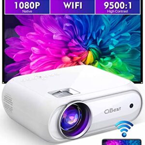 Mini Projector, FUNTUSPIC-Ci Best Phone Projector 2022 Upgraded Native 1080P with 8500L, WiFi Projector Compatible with iOS/Android Phone/Tablet/Laptop/TV Stick/USB/PS4 [100" Screen Included]