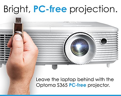 Optoma S365 SVGA 3600 Lumens 3D DLP Business Projector PC Free