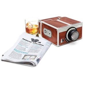 Accrie DIY 3D Projector Cardboard Mini Smartphone Projector Light Novelty Adjustable Mobile Phone Projector Portable Cinema