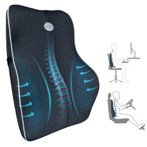 nb seat cushion for office chair car non slip gel and memory foam coccyx pillows pad support tailbone hip sciatica and back pain relief use for office work car gaming and home office accessories