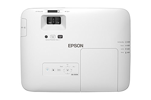 Epson V11H817020 PowerLite 2165W LCD Projector, Black/White