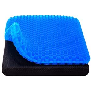 kays gel seat cushion, seat pad, seat pillow, wheelchair pad and long sitting cushion, breathable and cooling cushion